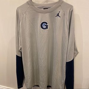 3/$50 Mens Jordan Georgetown Long Sleeve Shirt size Large